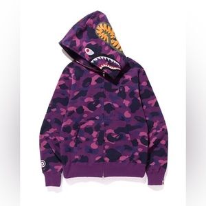 BAPE Color Camo Shark Full Zip Hoodie